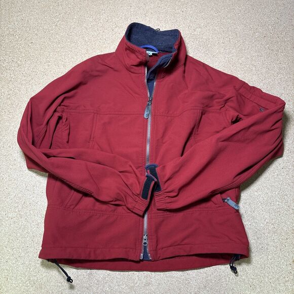 Ibex Climawool Soft Shell Jacket Red Full Zip Men's Size Medium M - Picture 1 of 9